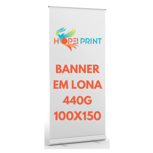 Banner Lona 440g 100x150 Lona 440g 100x150 4x0 Lona Brilho Reto 