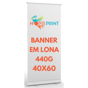 Banner Lona 440g 40x60 Lona 440g 40x60 4x0 Lona Brilho Reto 